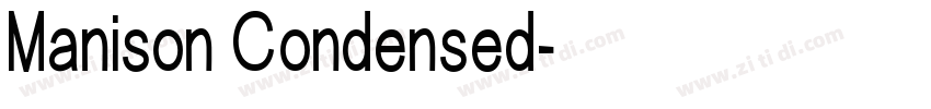 Manison Condensed字体转换